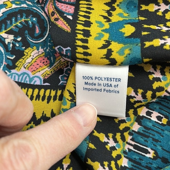 Evereve Allison Joy NWT Britta Border Print Off Shoulder Top Size Small - Picture 12 of 12